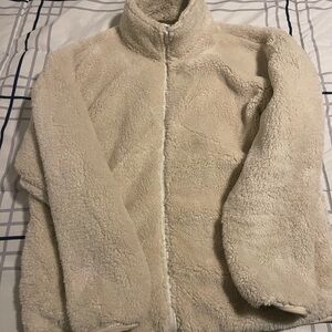 PINK Victoria's Secret Cream Teddy Jacket